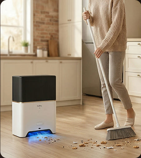 The World's First 3‑Month, No‑Clean Touchless Vacuum Dustpan